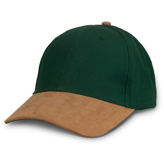 Green Longreach Suede Peak Caps